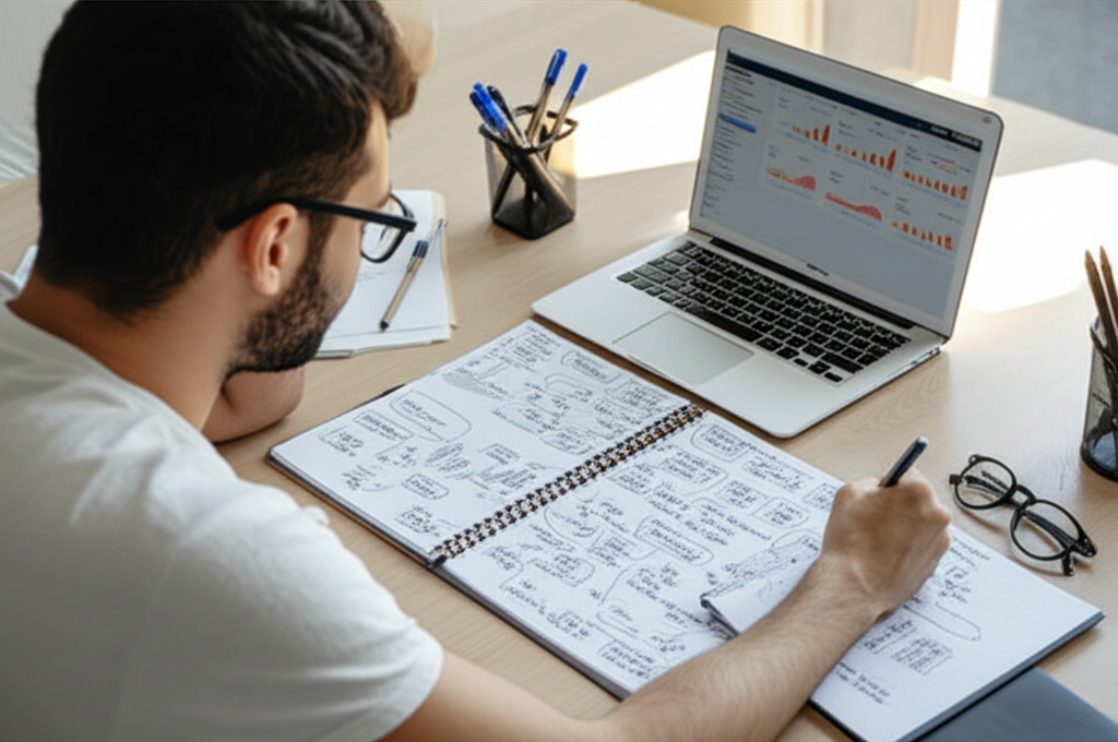Entrepreneur planning a business